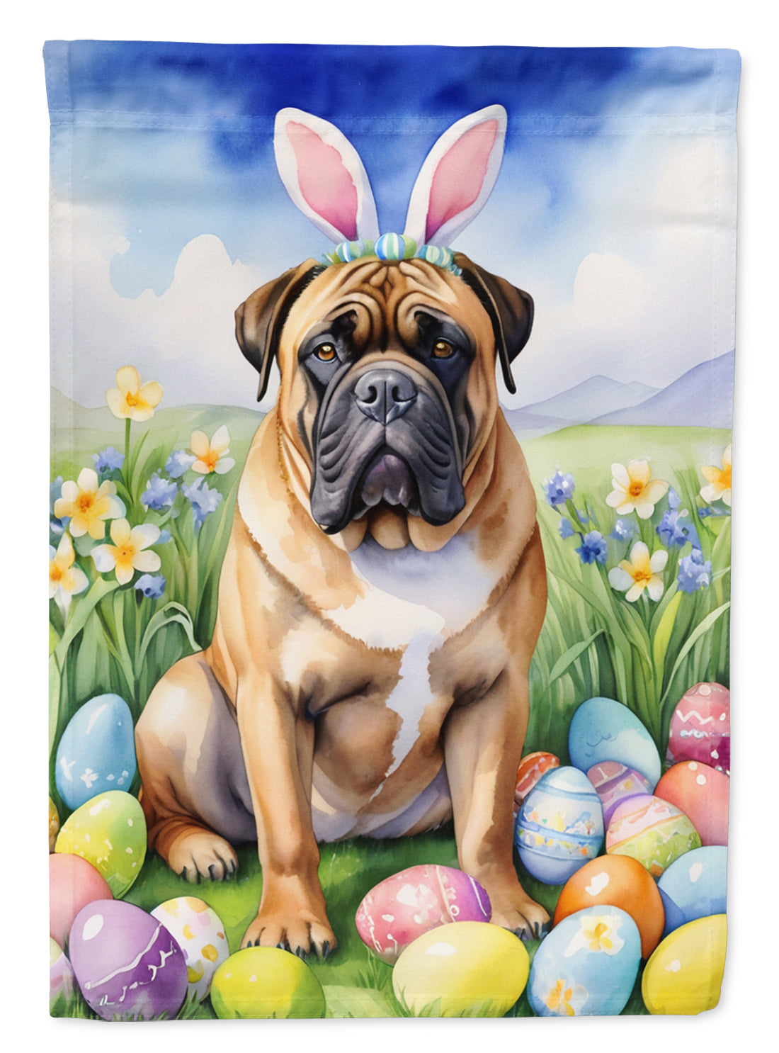 Buy this Bullmastiff Easter Egg Hunt House Flag