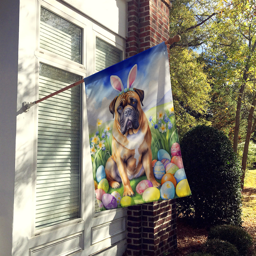 Bullmastiff Easter Egg Hunt House Flag