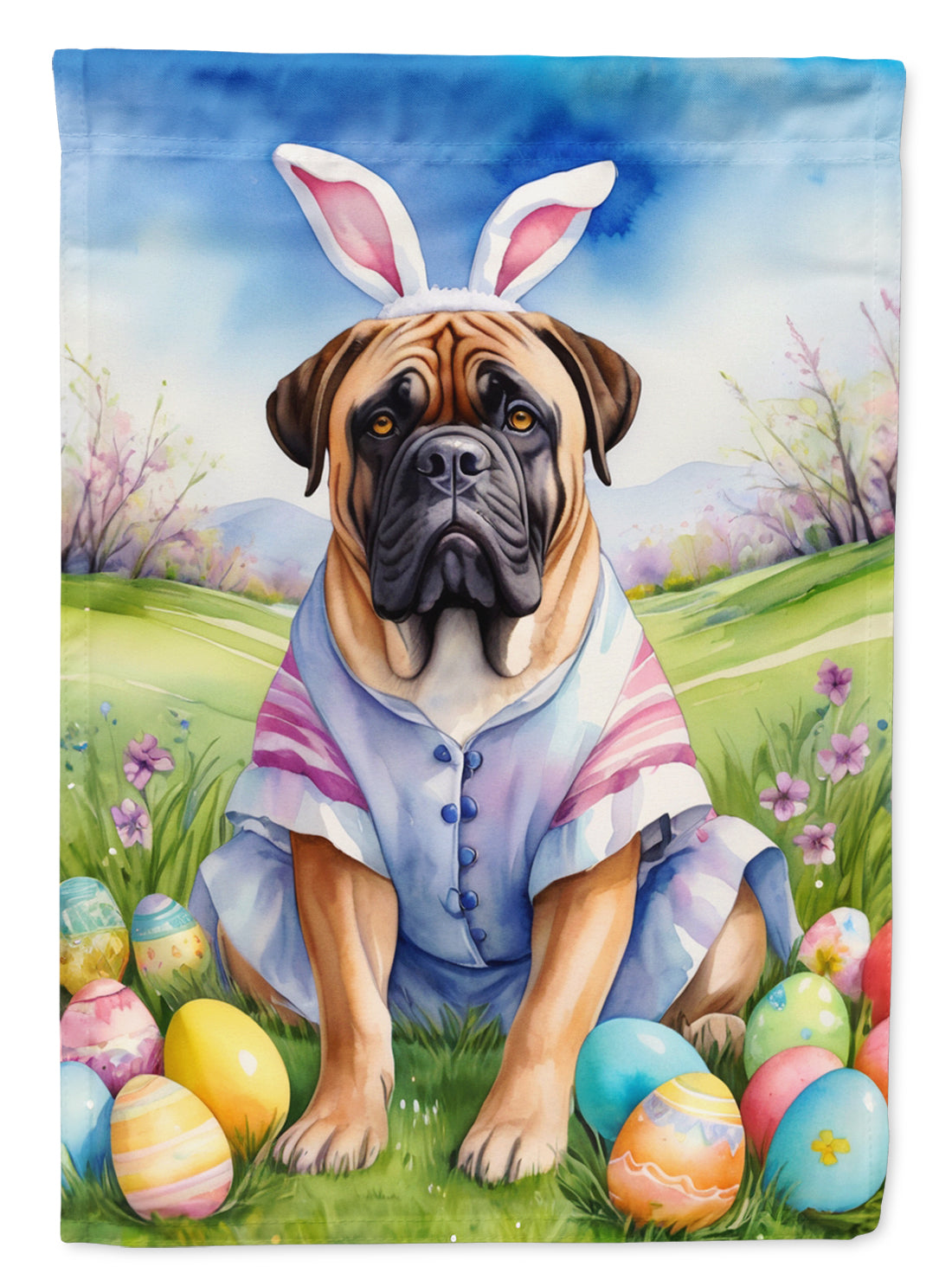 Buy this Bullmastiff Easter Egg Hunt House Flag