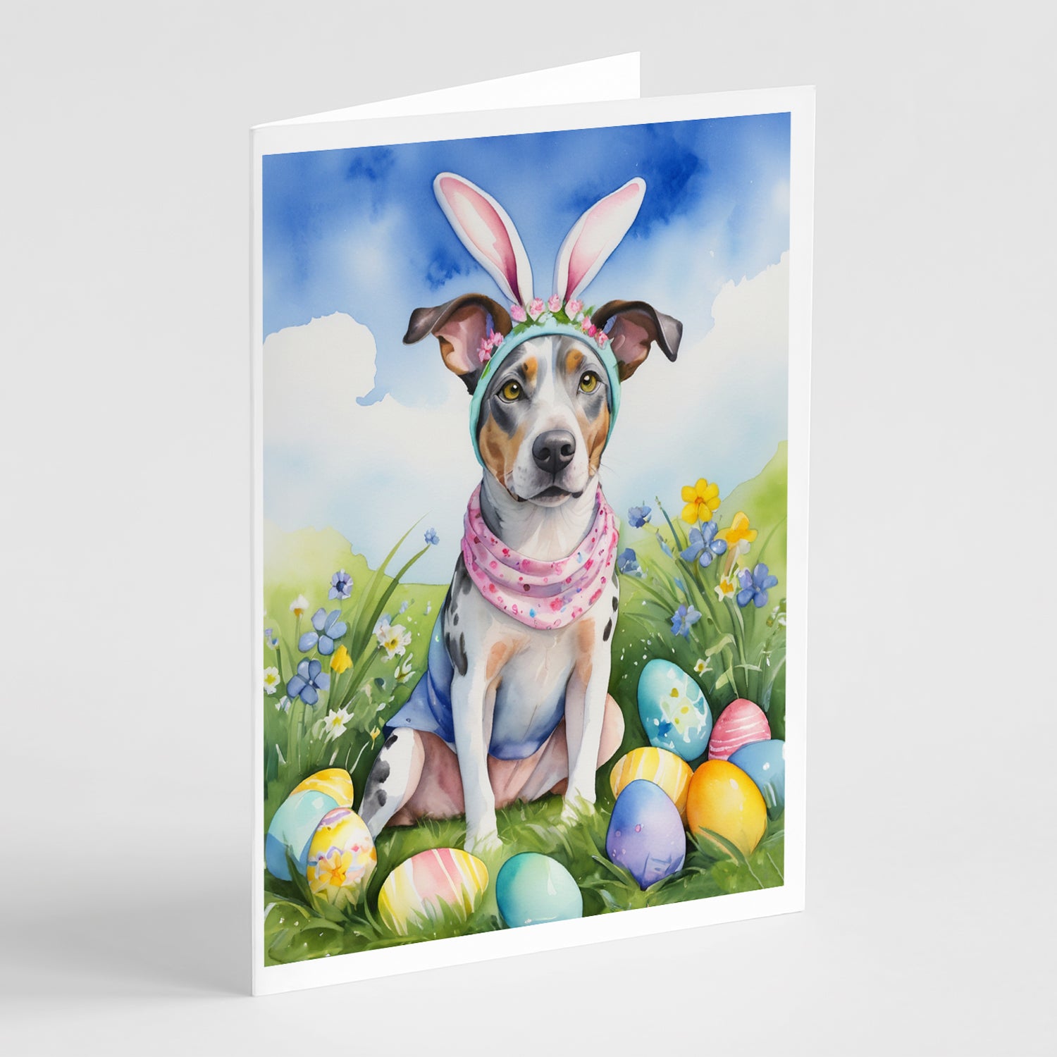 Buy this Catahoula Easter Egg Hunt Greeting Cards Pack of 8