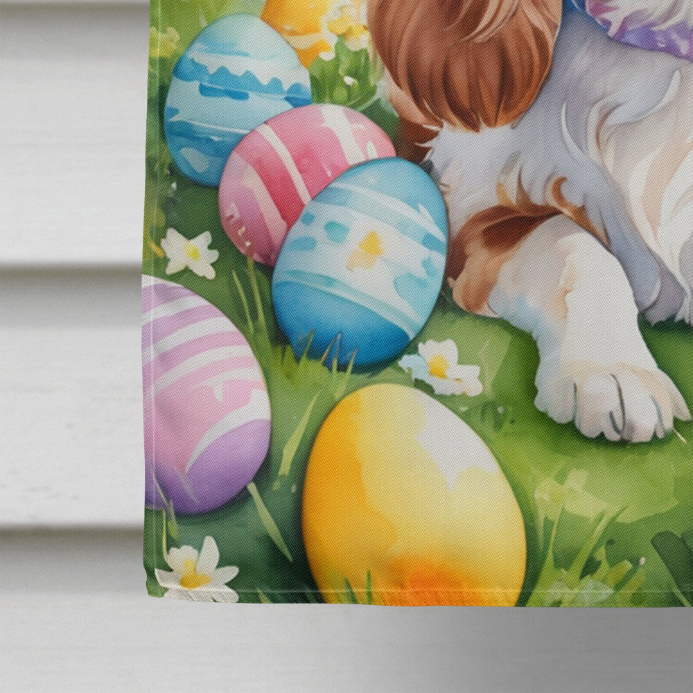 Cavalier Spaniel Easter Egg Hunt House Flag