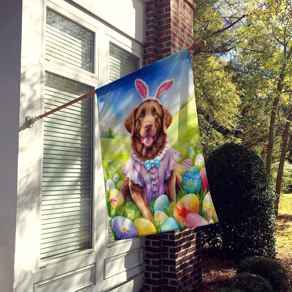 Chesapeake Bay Retriever Easter Egg Hunt House Flag