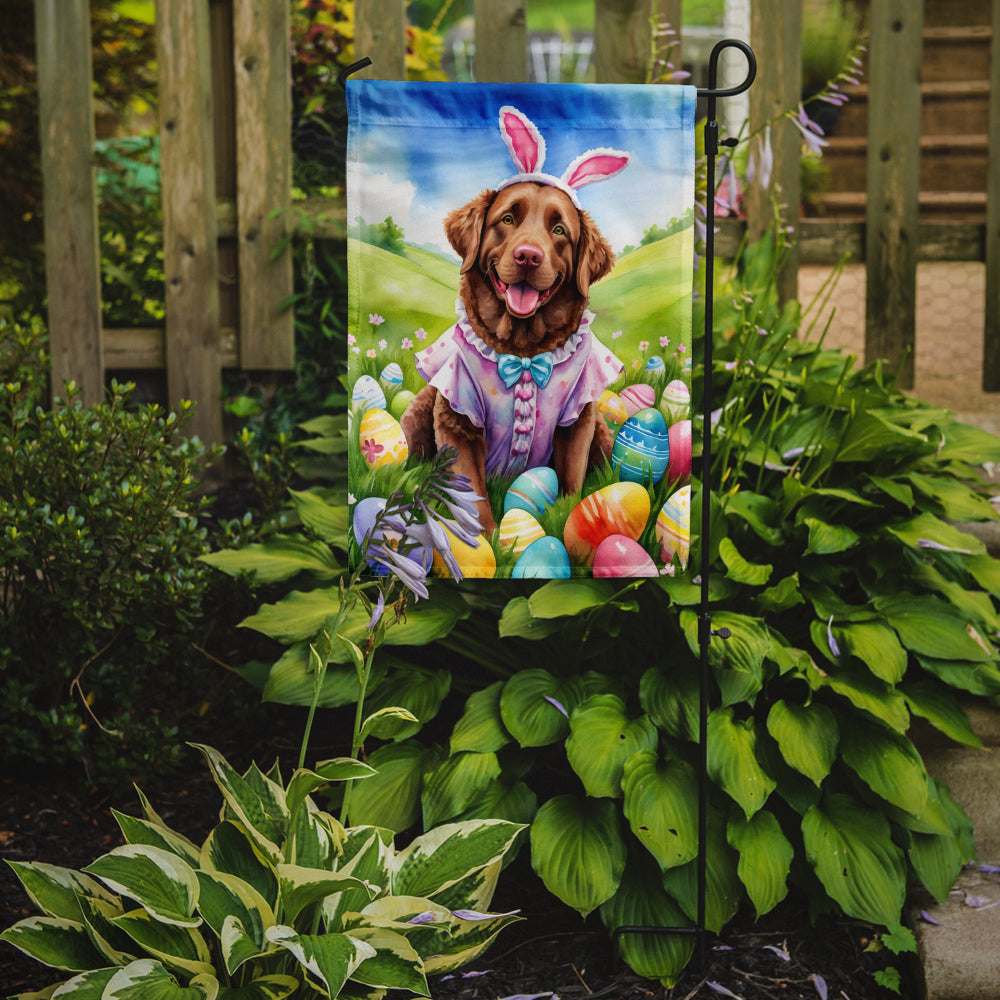 Buy this Chesapeake Bay Retriever Easter Egg Hunt Garden Flag