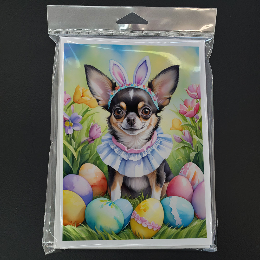 Chihuahua Easter Egg Hunt Greeting Cards Pack of 8