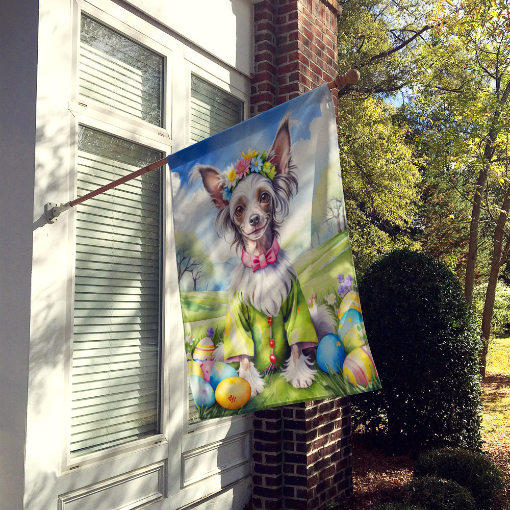 Buy this Chinese Crested Easter Egg Hunt House Flag