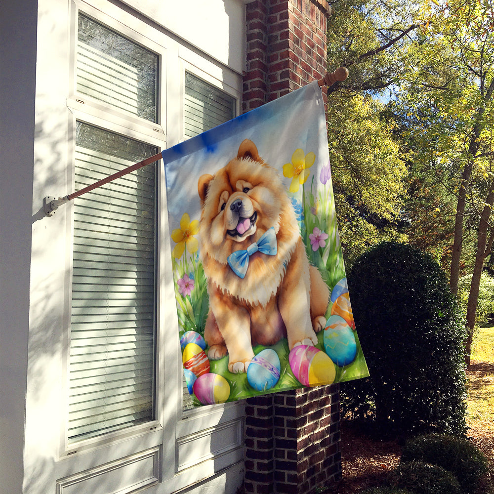 Chow Chow Easter Egg Hunt House Flag