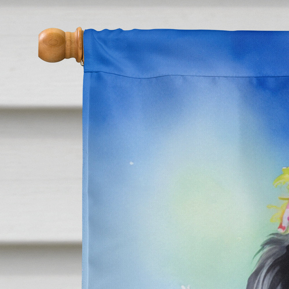 Cocker Spaniel Easter Egg Hunt House Flag