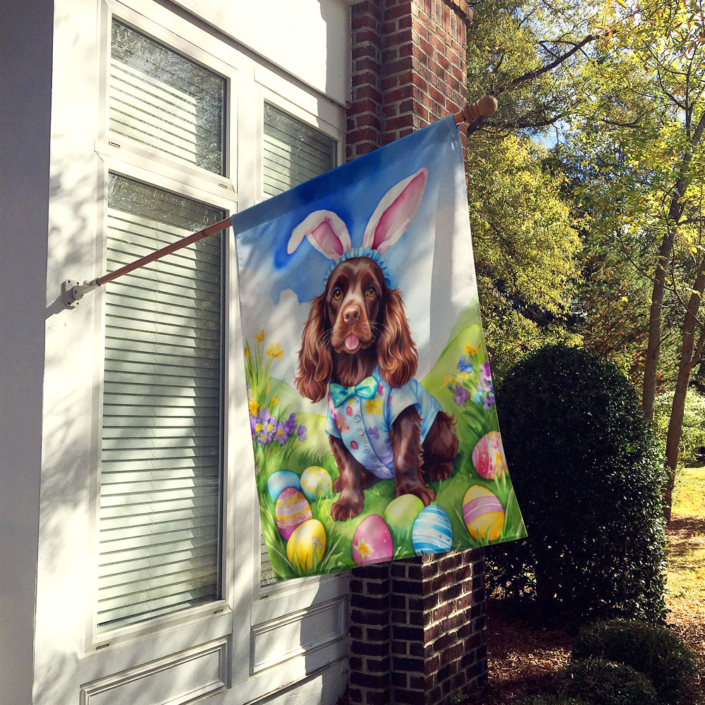 Cocker Spaniel Easter Egg Hunt House Flag