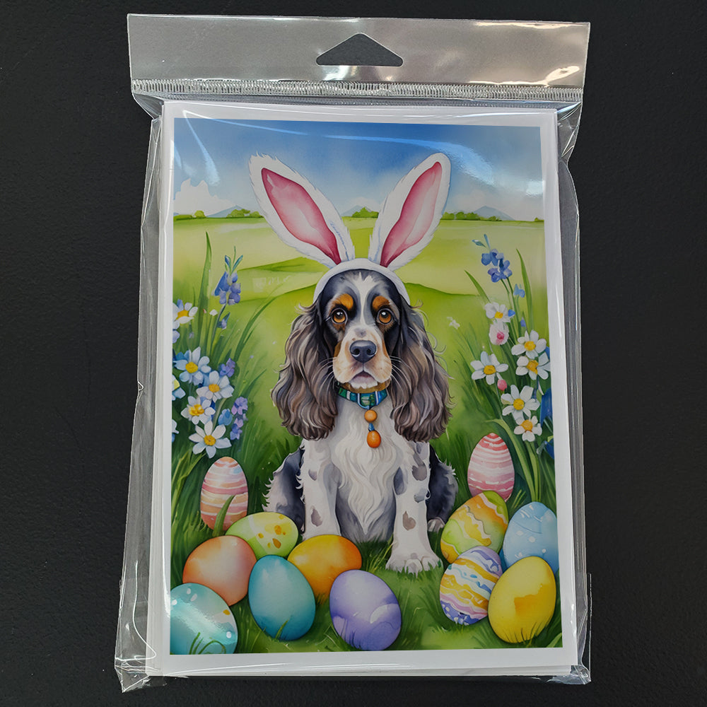 Cocker Spaniel Easter Egg Hunt Greeting Cards Pack of 8