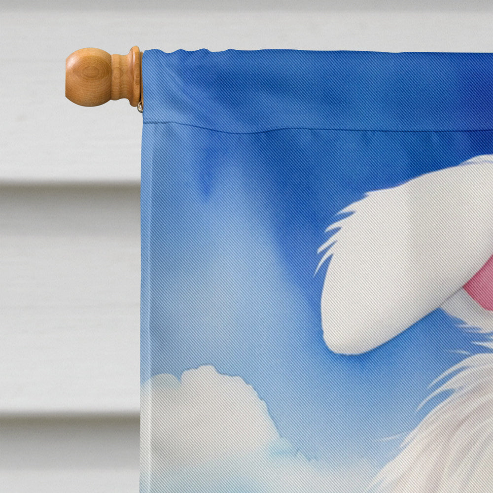 Coton de Tulear Easter Egg Hunt House Flag