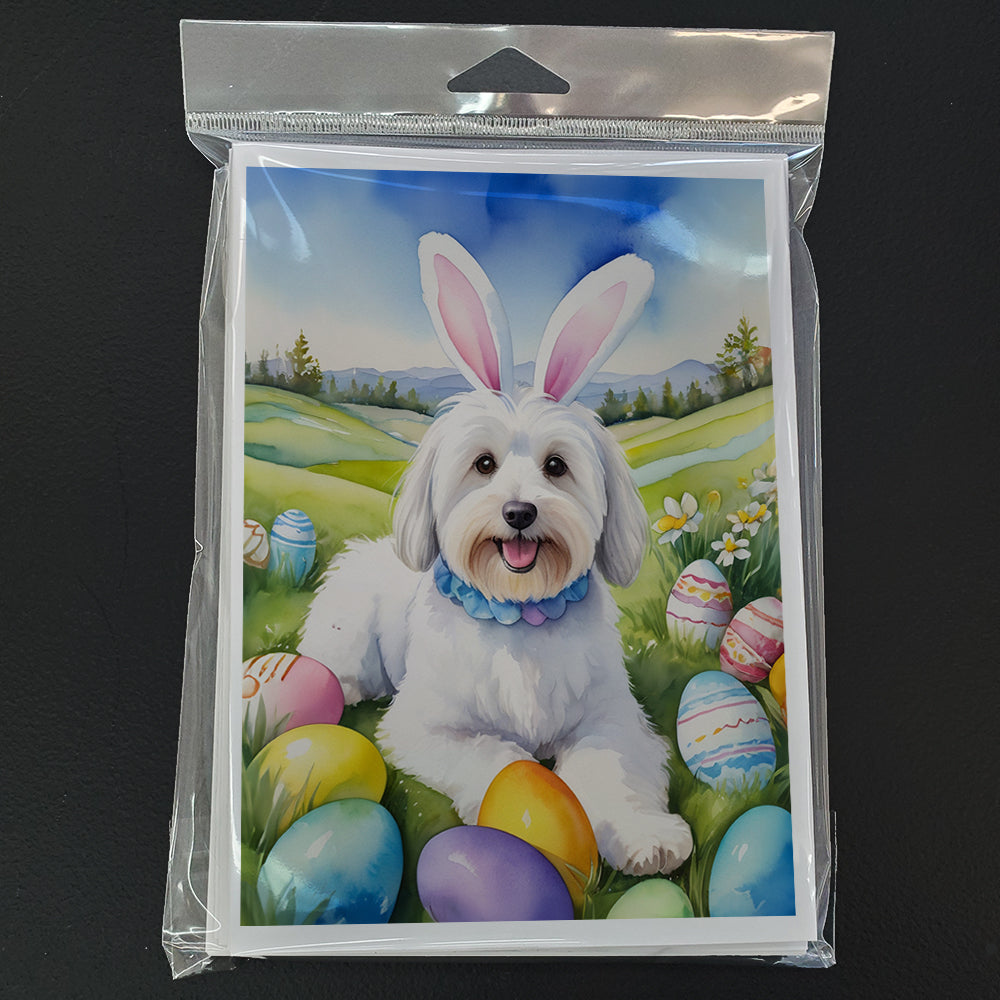 Coton de Tulear Easter Egg Hunt Greeting Cards Pack of 8