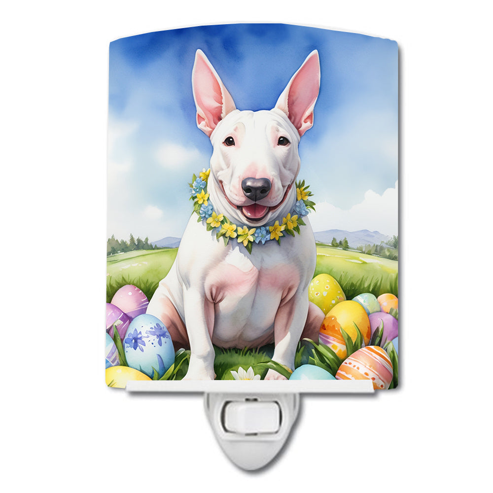 Buy this English Bull Terrier Easter Egg Hunt Ceramic Night Light