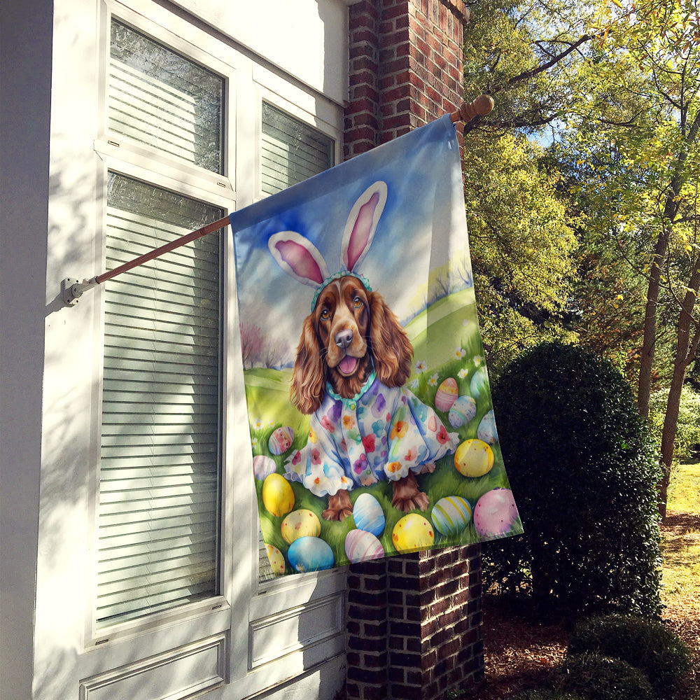 Buy this English Cocker Spaniel Easter Egg Hunt House Flag