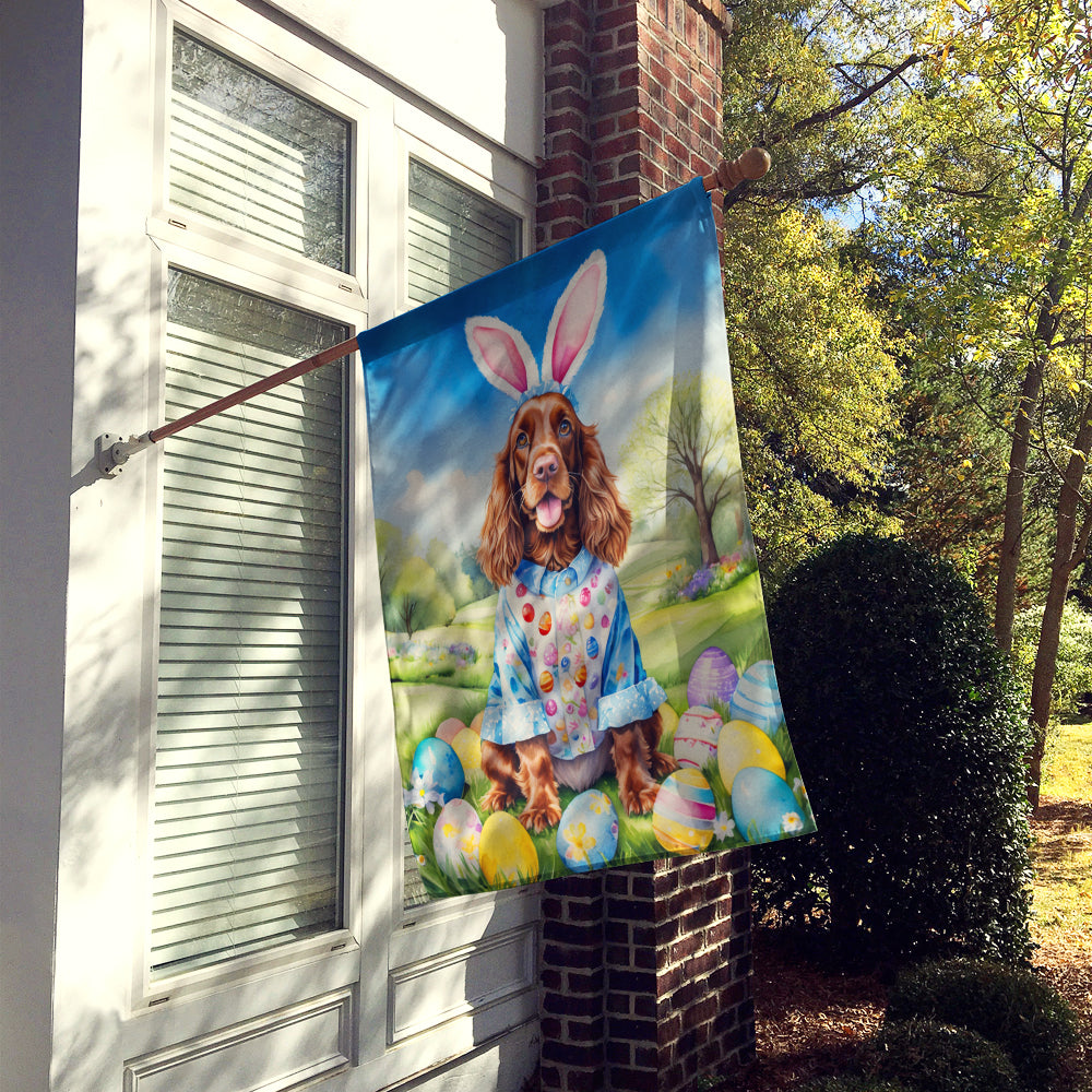 English Cocker Spaniel Easter Egg Hunt House Flag