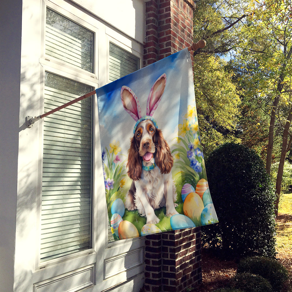 English Cocker Spaniel Easter Egg Hunt House Flag