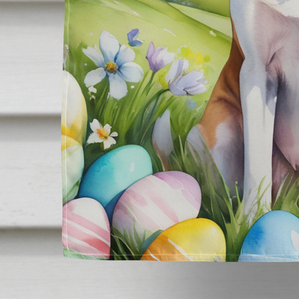 English Foxhound Easter Egg Hunt House Flag