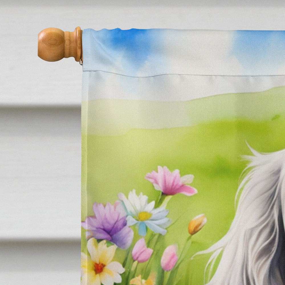 English Setter Easter Egg Hunt House Flag