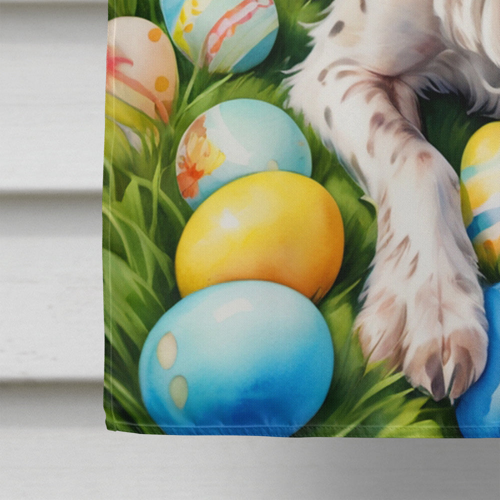 English Setter Easter Egg Hunt House Flag