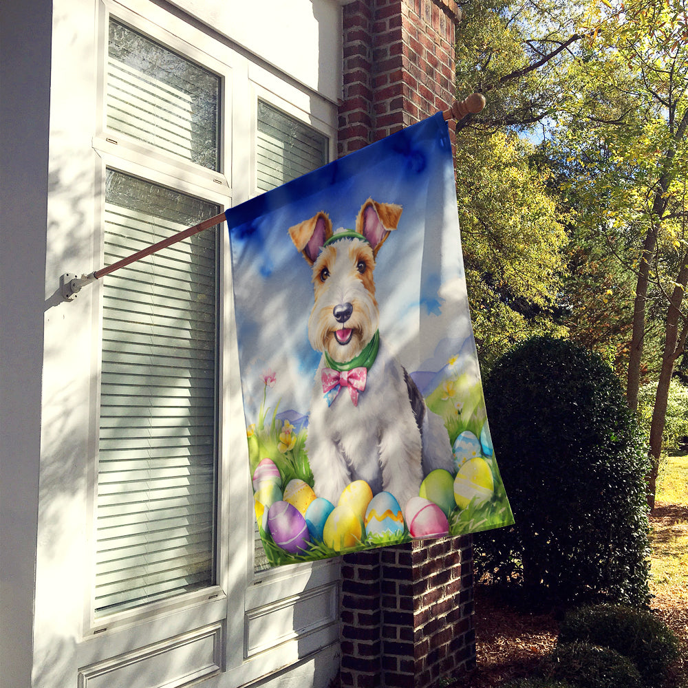 Buy this Fox Terrier Easter Egg Hunt House Flag