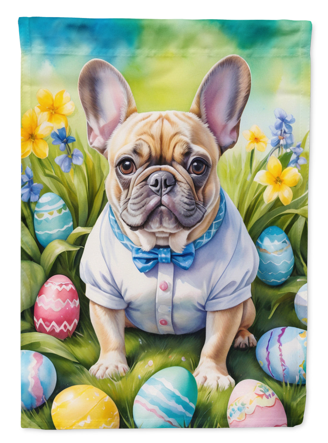 Buy this French Bulldog Easter Egg Hunt House Flag