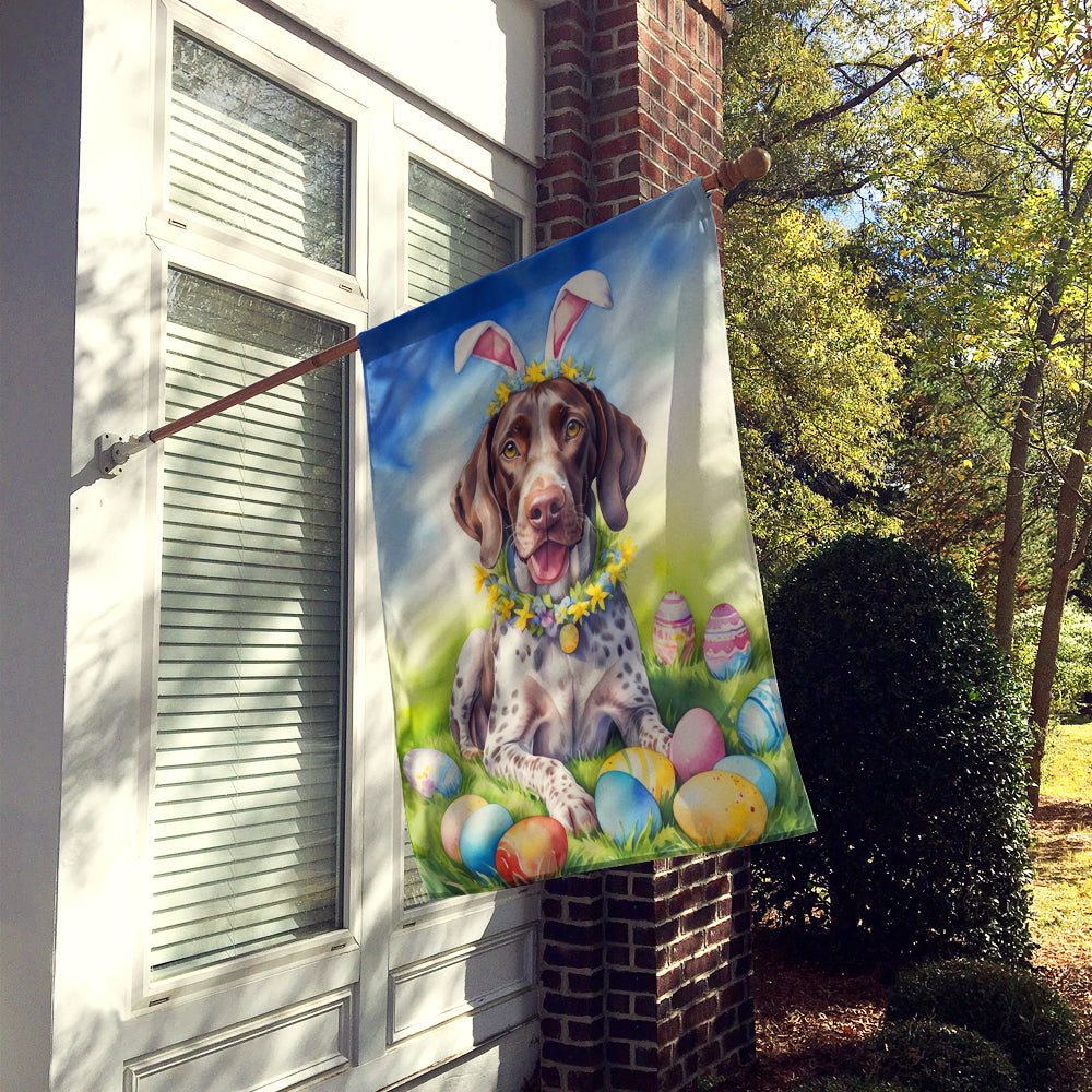 German Shorthaired Pointer Easter Egg Hunt House Flag