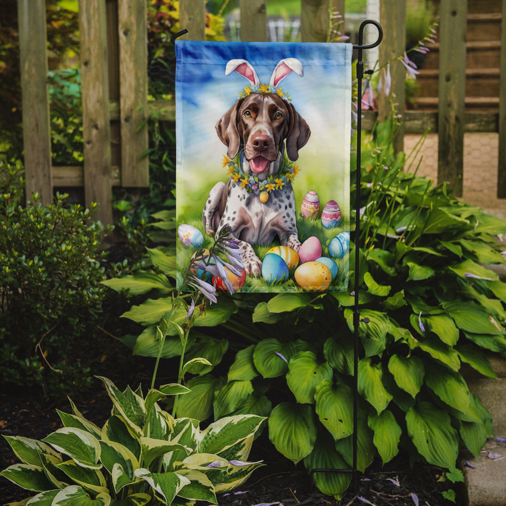 German Shorthaired Pointer Easter Egg Hunt Garden Flag