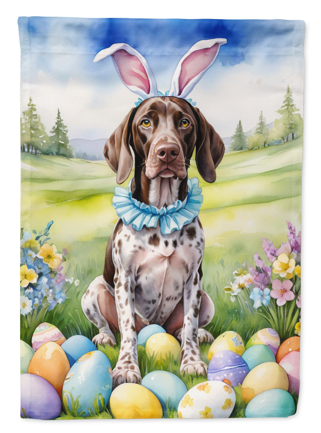 Buy this German Shorthaired Pointer Easter Egg Hunt House Flag