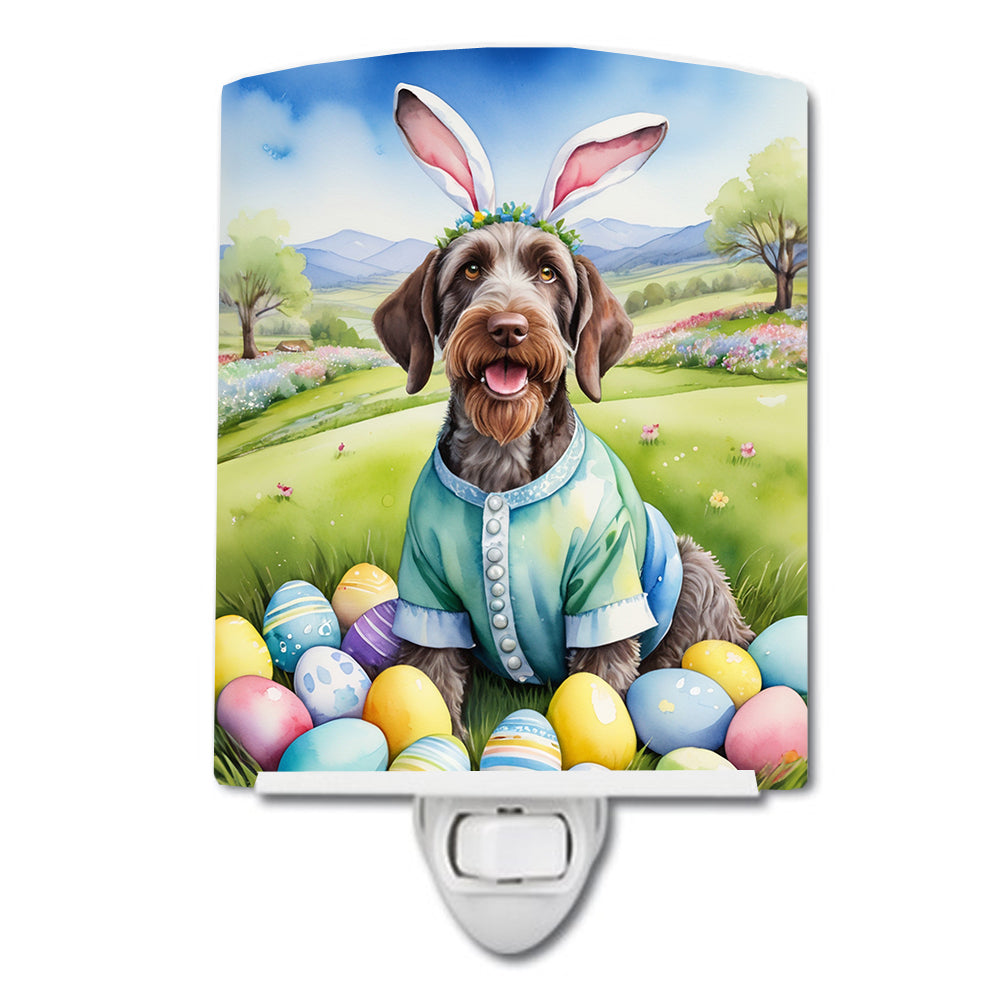 Buy this German Wirehaired Pointer Easter Egg Hunt Ceramic Night Light