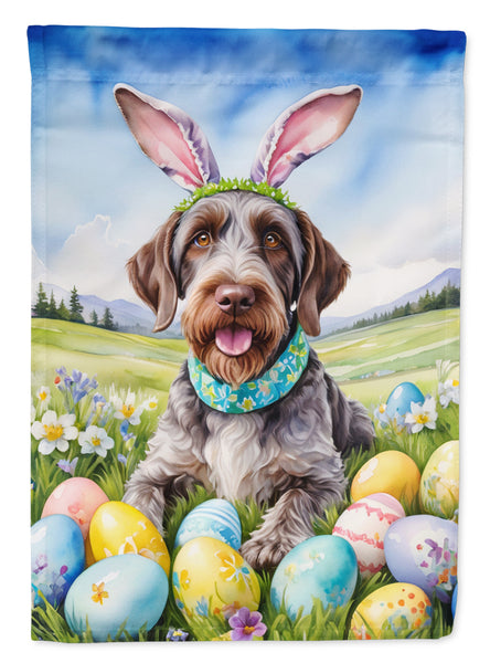 Buy this German Wirehaired Pointer Easter Egg Hunt Garden Flag