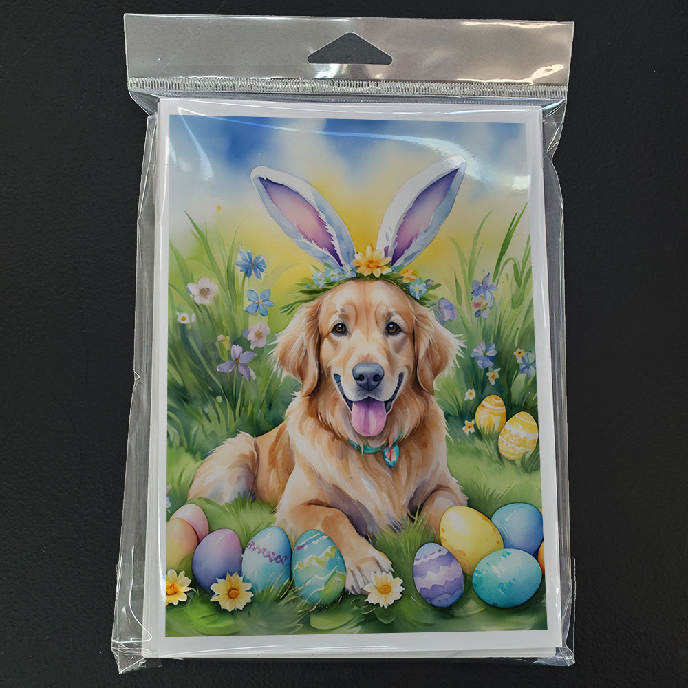 Golden Retriever Easter Egg Hunt Greeting Cards Pack of 8