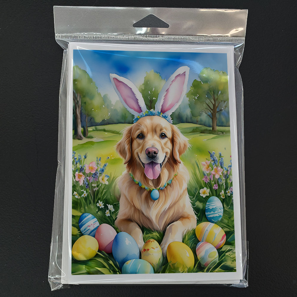 Golden Retriever Easter Egg Hunt Greeting Cards Pack of 8