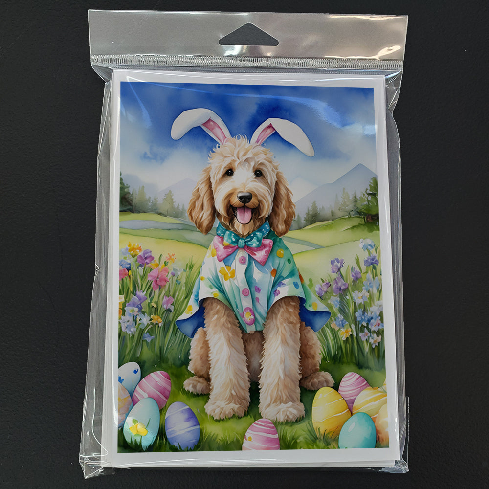 Goldendoodle Easter Egg Hunt Greeting Cards Pack of 8