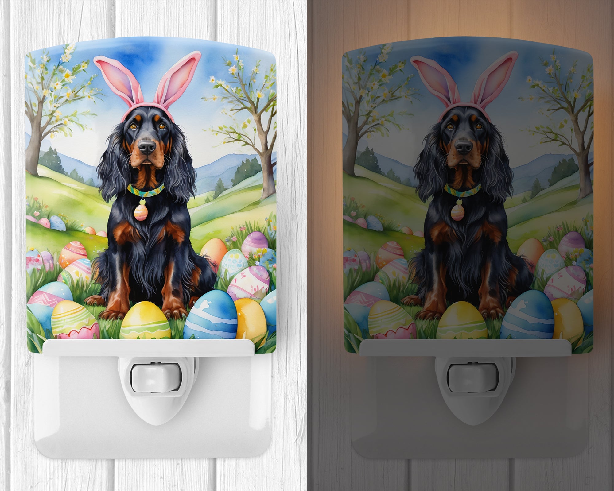 Buy this Gordon Setter Easter Egg Hunt Ceramic Night Light