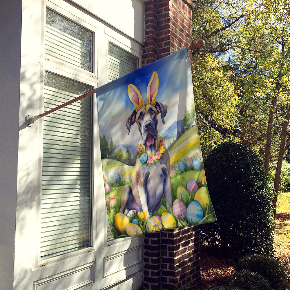 Great Dane Easter Egg Hunt House Flag