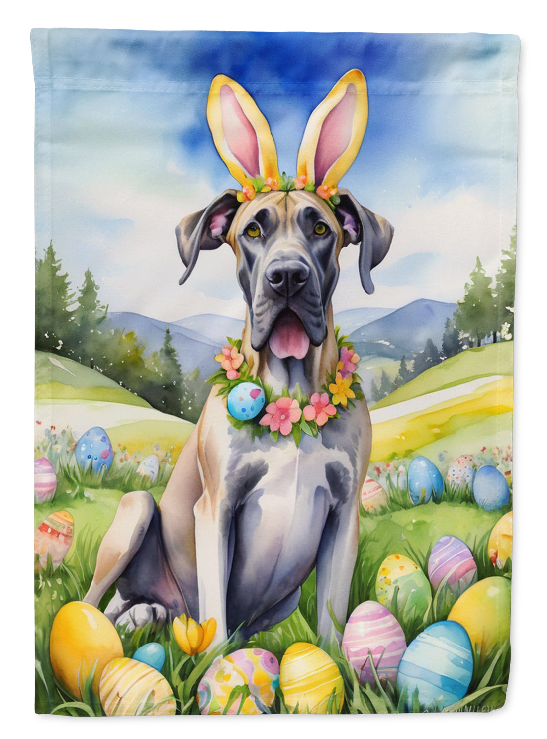 Buy this Great Dane Easter Egg Hunt House Flag