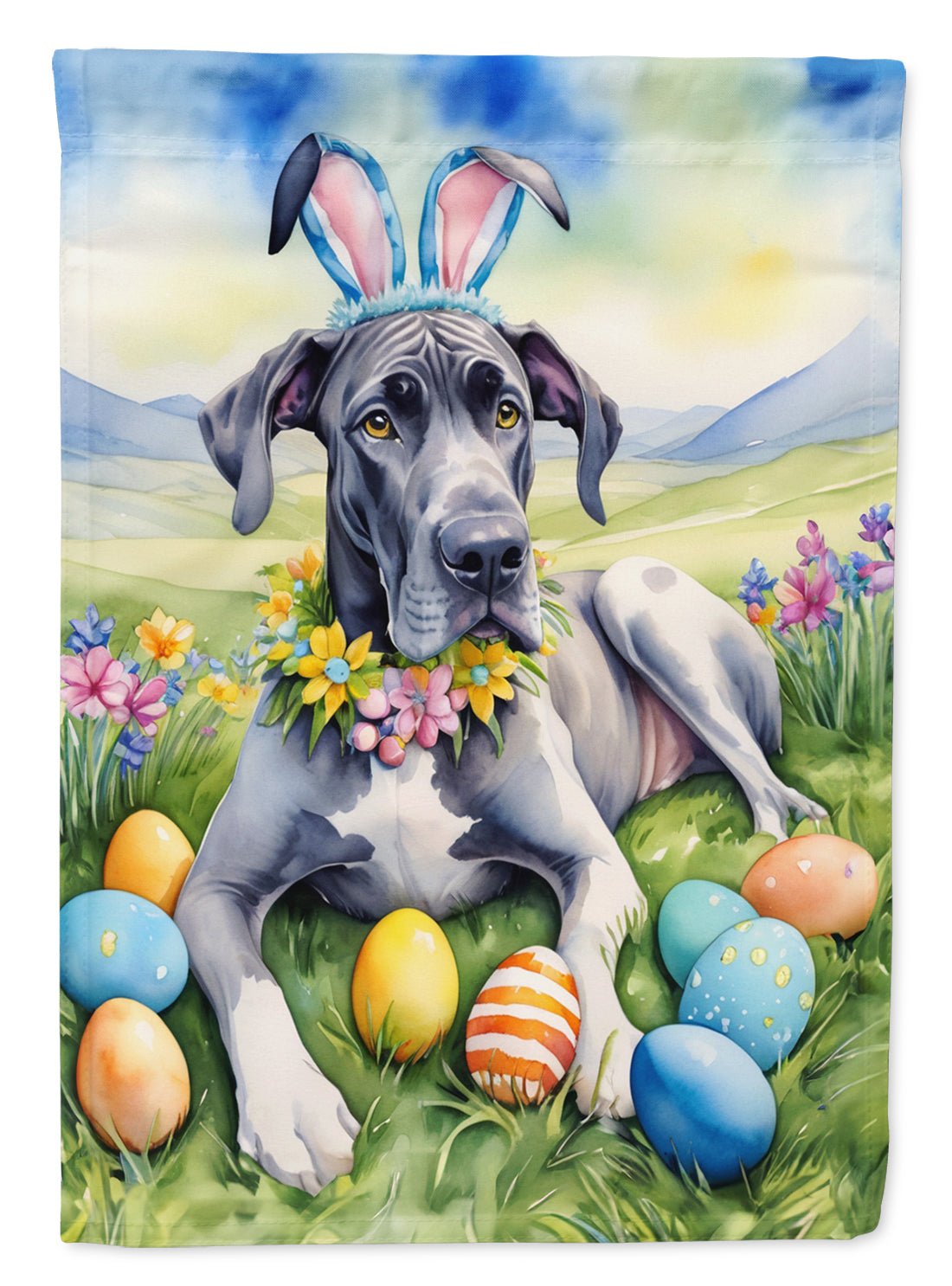 Buy this Great Dane Easter Egg Hunt Garden Flag