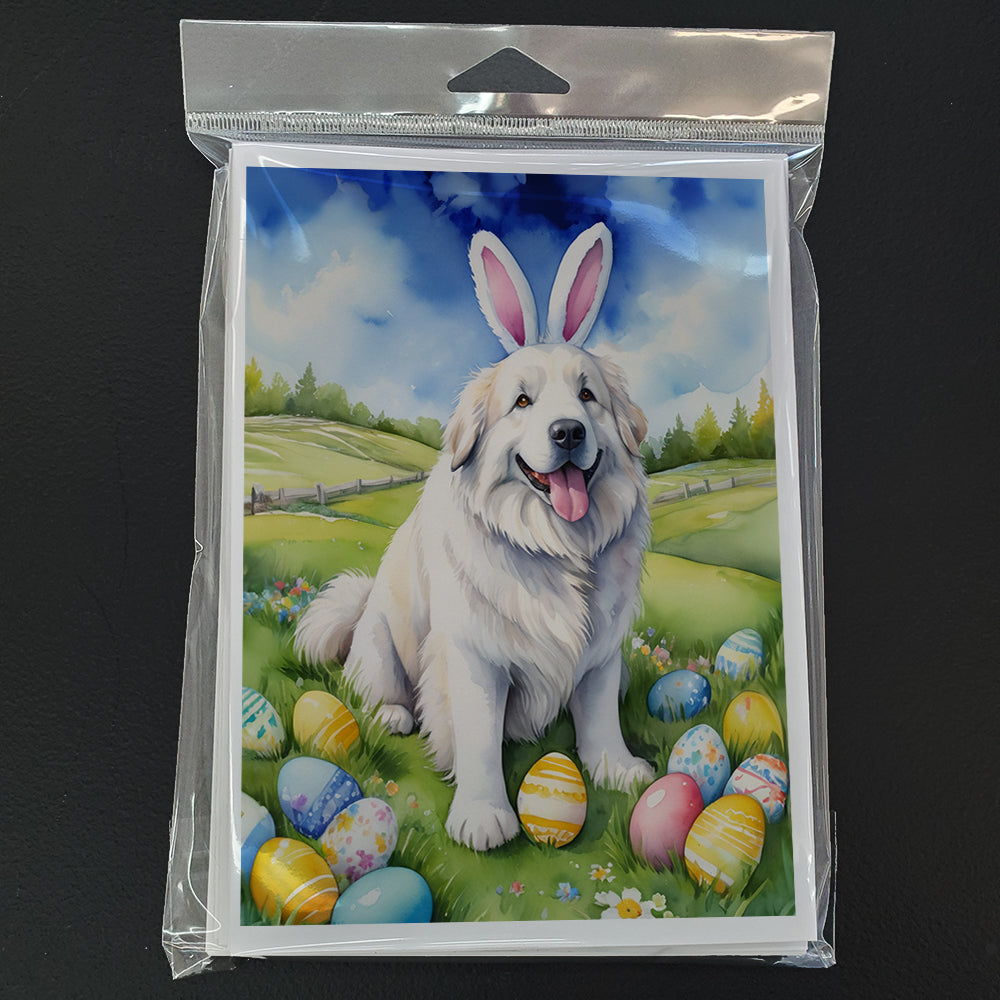 Great Pyrenees Easter Egg Hunt Greeting Cards Pack of 8