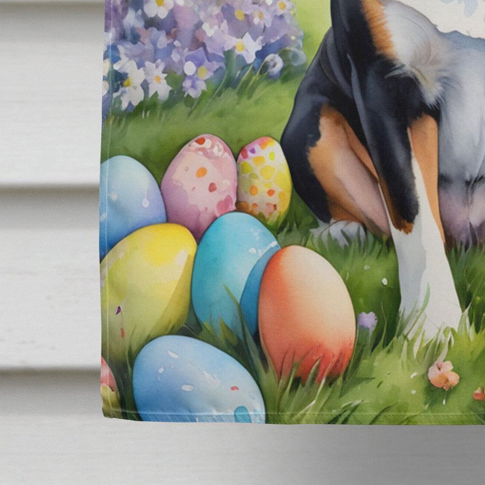 Greater Swiss Mountain Dog Easter Egg Hunt House Flag