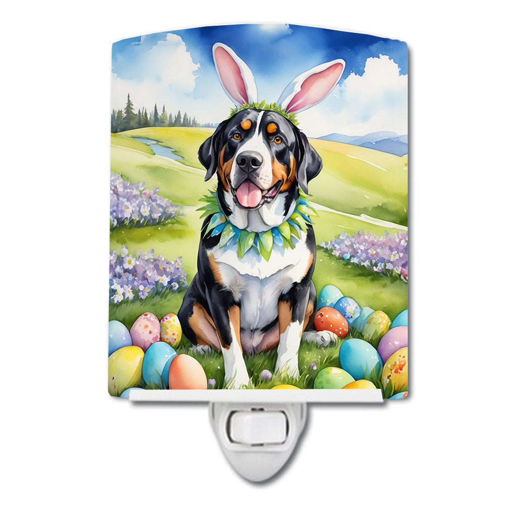 Buy this Greater Swiss Mountain Dog Easter Egg Hunt Ceramic Night Light