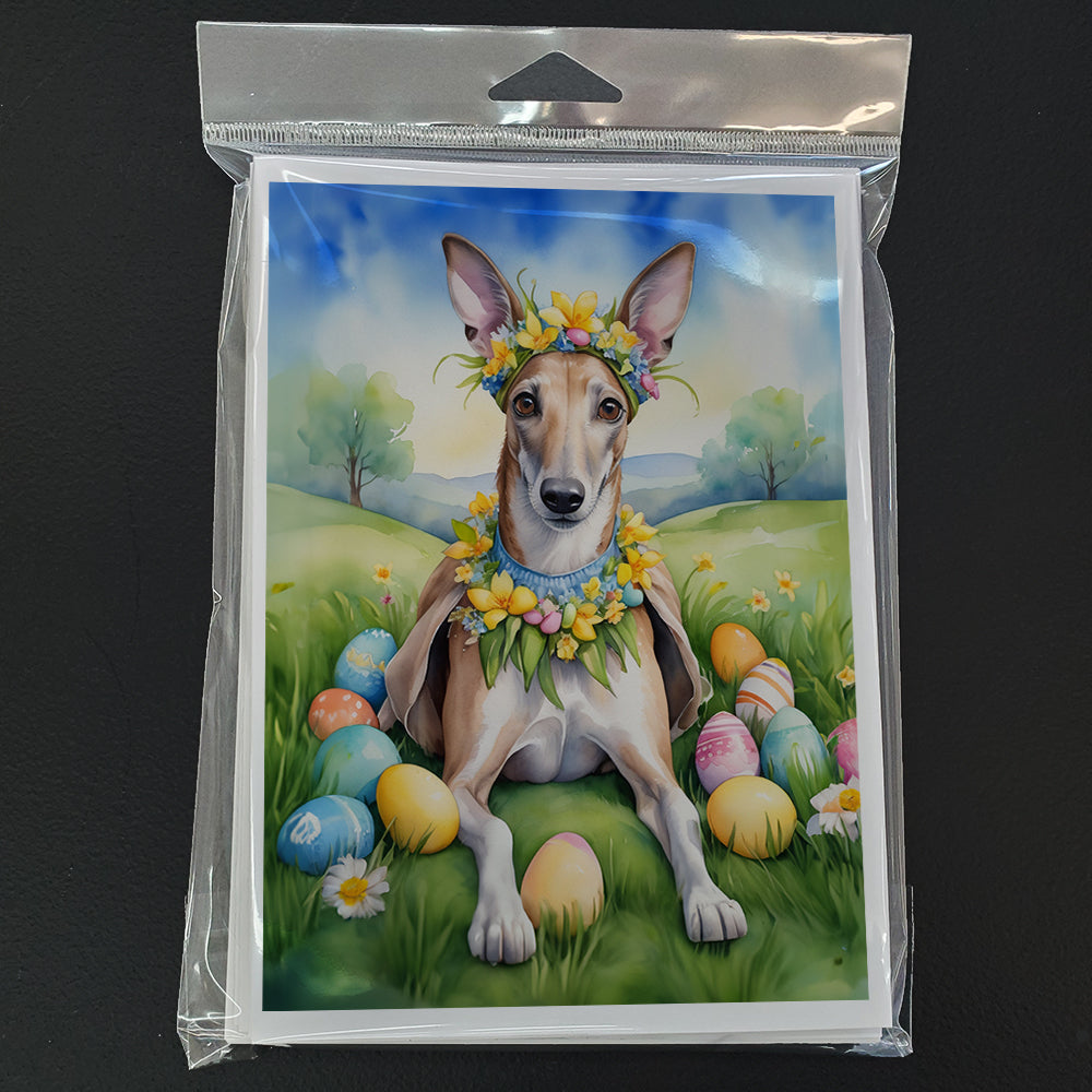 Greyhound Easter Egg Hunt Greeting Cards Pack of 8