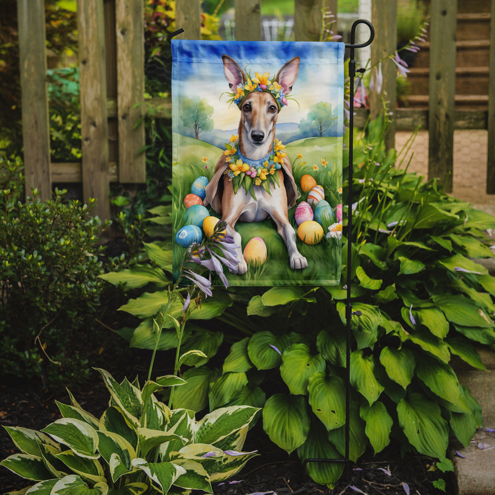 Buy this Greyhound Easter Egg Hunt Garden Flag