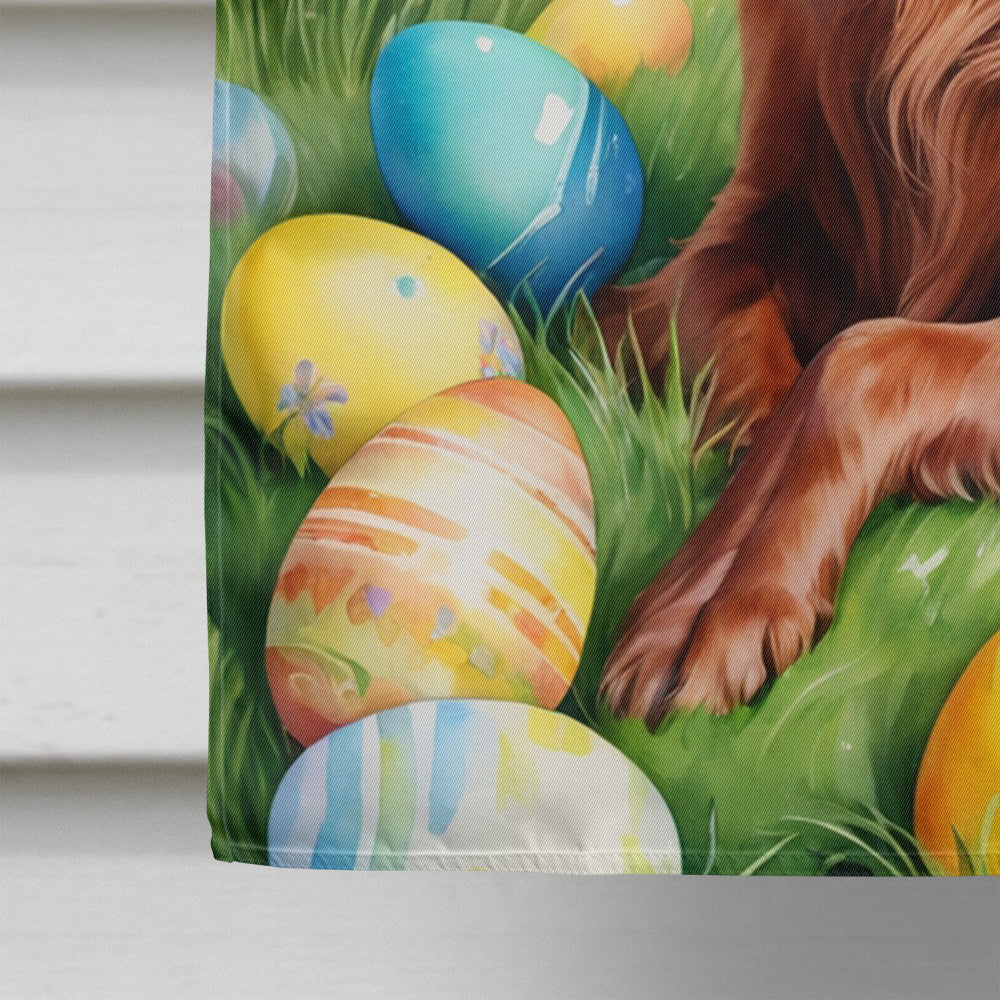 Irish Setter Easter Egg Hunt House Flag