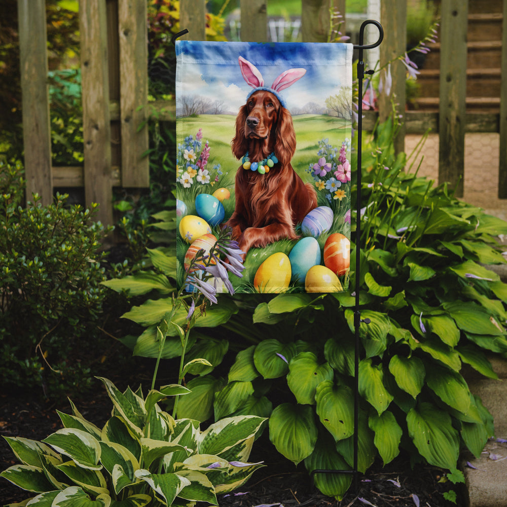 Irish Setter Easter Egg Hunt Garden Flag