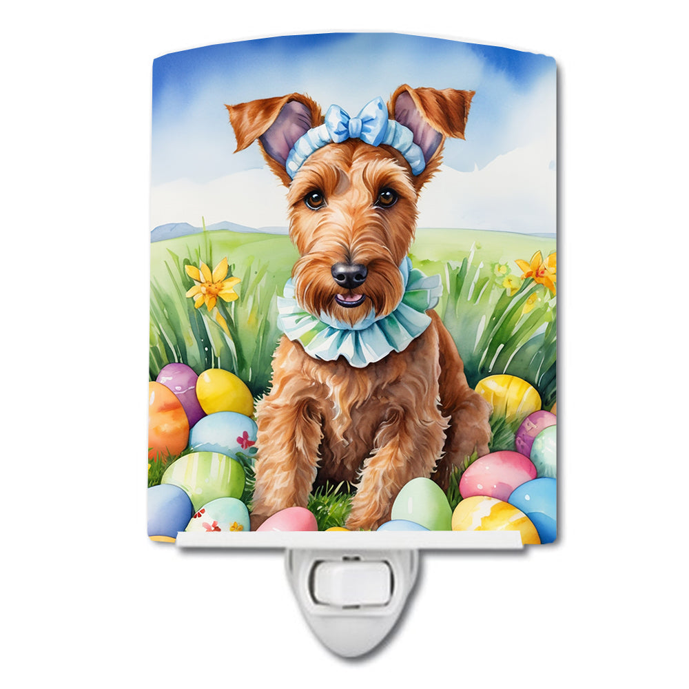 Buy this Irish Terrier Easter Egg Hunt Ceramic Night Light