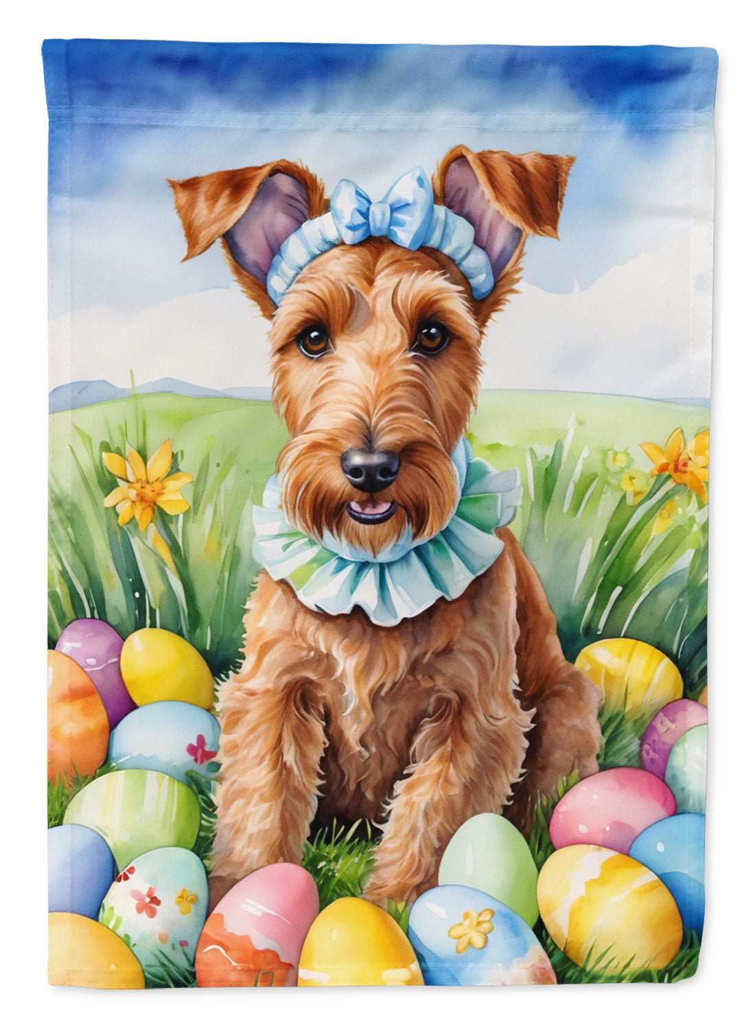 Buy this Irish Terrier Easter Egg Hunt Garden Flag