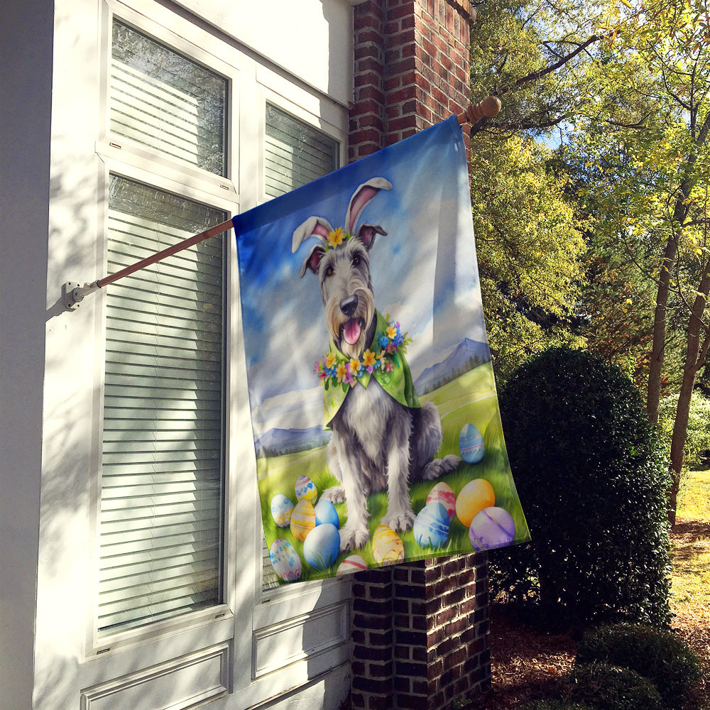 Buy this Irish Wolfhound Easter Egg Hunt House Flag