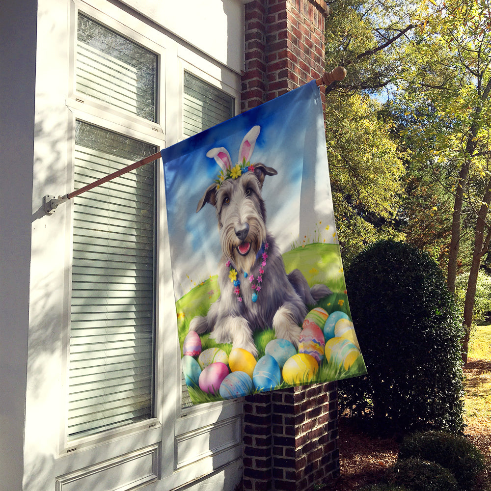 Buy this Irish Wolfhound Easter Egg Hunt House Flag