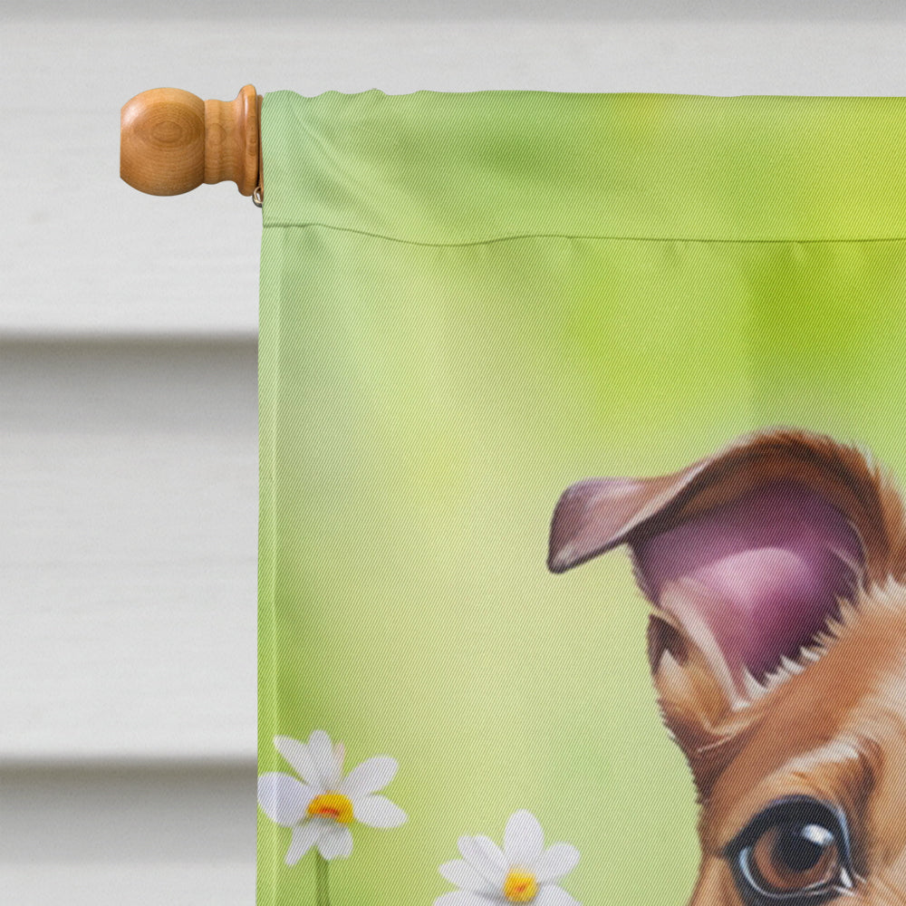 Jack Russell Terrier Easter Egg Hunt House Flag