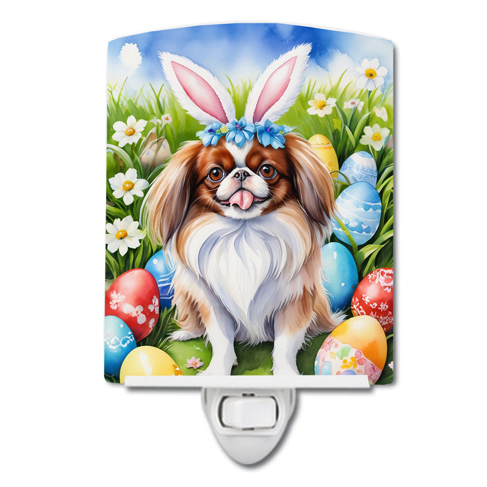 Buy this Japanese Chin Easter Egg Hunt Ceramic Night Light