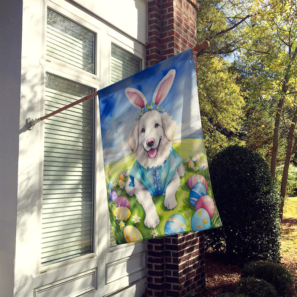 Kuvasz Easter Egg Hunt House Flag